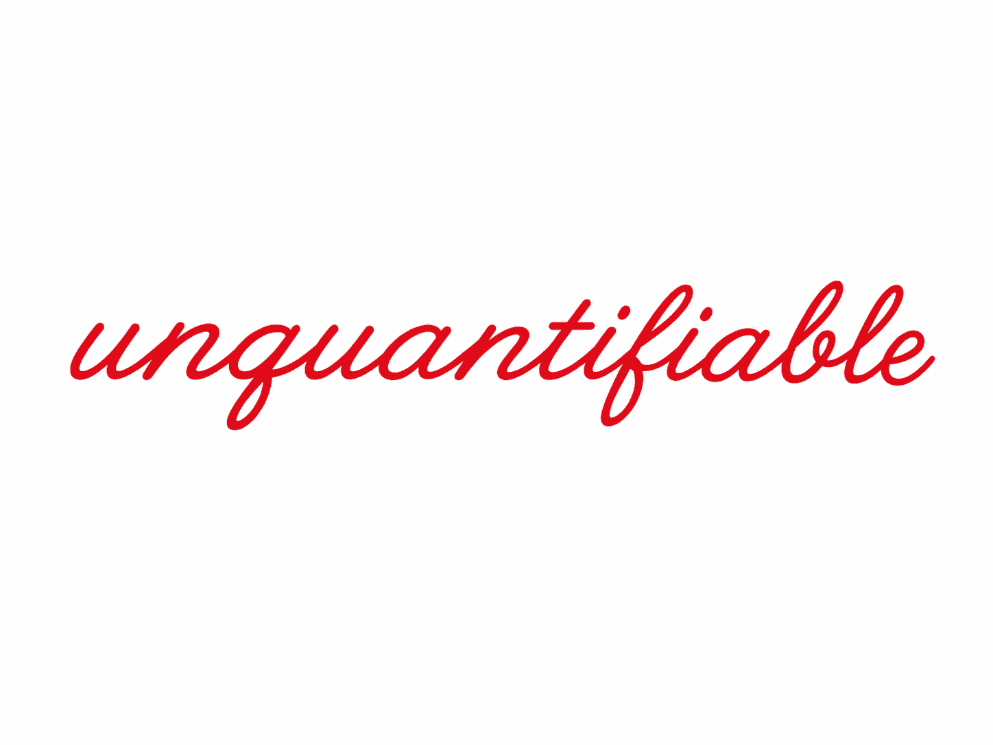 Red unquantifiable script artwork for the Codestars cami.